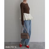 バックオープン裾バルーントップスRashik カットソー 大人カジュアル | BUYSENSE | 詳細画像7