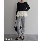 バックオープン裾バルーントップスRashik カットソー 大人カジュアル | BUYSENSE | 詳細画像8