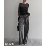 袖シャーリングシアートップスRashik カットソー 大人カジュアル | BUYSENSE | 詳細画像14 