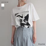 モノトーンフォトプリントTシャツRashik カットソー 大人カジュアル | BUYSENSE | 詳細画像1