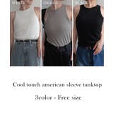 接触冷感カップ付きアメスリタンクRashik カットソー 大人カジュアル | BUYSENSE | 詳細画像2