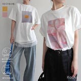 フラワーフォトプリントTシャツRashik カットソー 大人カジュアル | BUYSENSE | 詳細画像1