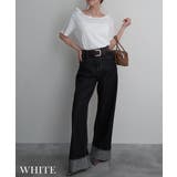 フリルネックワンショルTシャツRashik カットソー 大人カジュアル | BUYSENSE | 詳細画像5