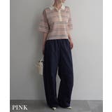 シアーボーダーポロニットRashik カットソー 大人カジュアル | BUYSENSE | 詳細画像10