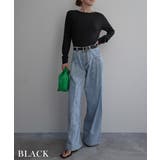 バックシャンレーストップスRashik カットソー 大人カジュアル | BUYSENSE | 詳細画像15 