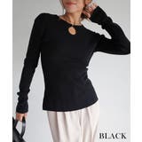 ブラック | 前あきデザインニット Rashik ニット | BUYSENSE