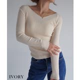 アイボリー | Vネックニットトップス Rashik ニット | BUYSENSE