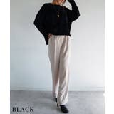 ブラック | フェザーヤーンプルオーバー Rashik ニット | BUYSENSE