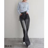 ブルー | ボートネックニットRashik ニット 大人カジュアル | BUYSENSE