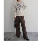 リボンニットRashik ニット 大人カジュアル スタイルアップ レディース | BUYSENSE | 詳細画像5