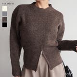 ウエストジップニットRashik ニット 大人カジュアル | BUYSENSE | 詳細画像1 