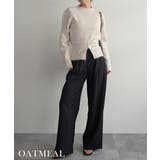 オートミール | ウエストジップニットRashik ニット 大人カジュアル | BUYSENSE