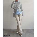 グレー | ウエストジップニットRashik ニット 大人カジュアル | BUYSENSE