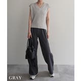 VネックニットショートベストRashik ニット 大人カジュアル | BUYSENSE | 詳細画像8