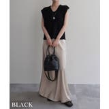ブラック | VネックニットショートベストRashik ニット 大人カジュアル | BUYSENSE