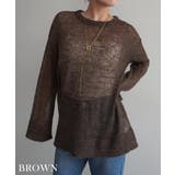 ブラウン | モヘアローゲージニットRashik ニット 大人カジュアル | BUYSENSE