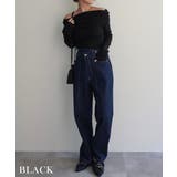 オフショルダーギャザーニット Rashik ニット | BUYSENSE | 詳細画像17 