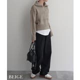 ハーフジップ裾リブニットRashik ニット 大人カジュアル | BUYSENSE | 詳細画像11 