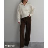 ハーフジップ裾リブニットRashik ニット 大人カジュアル | BUYSENSE | 詳細画像6 