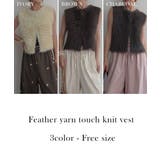 フェザータッチニットベストRashik ニット 大人カジュアル | BUYSENSE | 詳細画像2