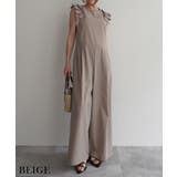 ベージュ | ショルダーフリルラッシュガードオールインワン Rashik ワンピース | BUYSENSE