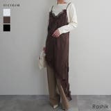 アンバランスサテンレースキャミワンピ Rashik ワンピース | BUYSENSE | 詳細画像1 