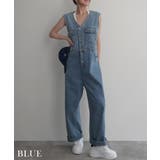 VネックデニムオールインワンRashik ワンピース 大人カジュアル | BUYSENSE | 詳細画像5