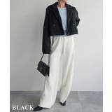 ブラック | ショートシャギージャケット Rashik アウター | BUYSENSE