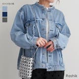 フリンジノーカラーデニムジャケットRashik アウター 大人カジュアル | BUYSENSE | 詳細画像1 