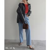 ボア襟付きフェイクレザーカバーオール Rashik アウター | BUYSENSE | 詳細画像9 