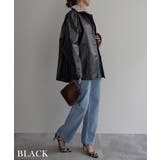 ボア襟付きフェイクレザーカバーオール Rashik アウター | BUYSENSE | 詳細画像10 