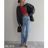 ボア襟付きフェイクレザーカバーオール Rashik アウター | BUYSENSE | 詳細画像11 