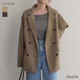 チェックダブルテーラードジャケットRashik アウター 大人カジュアル | BUYSENSE | 詳細画像1 