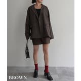 チェックダブルテーラードジャケットRashik アウター 大人カジュアル | BUYSENSE | 詳細画像9 