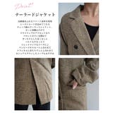 チェックダブルテーラードジャケットRashik アウター 大人カジュアル | BUYSENSE | 詳細画像3 