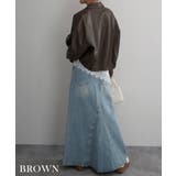 サイドラインレザーライクブルゾンRashik アウター 大人カジュアル | BUYSENSE | 詳細画像12