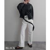 サイドラインレザーライクブルゾンRashik アウター 大人カジュアル | BUYSENSE | 詳細画像16