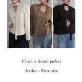 チョーカータイ付きジャケットRashik アウター 大人カジュアル | BUYSENSE | 詳細画像2 