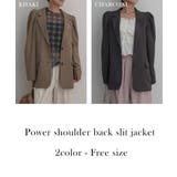 パワショルバックスリットジャケットRashik アウター 大人カジュアル | BUYSENSE | 詳細画像2 