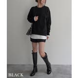 ブラック | ニットショートパンツセットアップRashik セットアップ 大人カジュアル | BUYSENSE