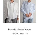 ボウタイリボンブラウスRashik シャツ 大人カジュアル | BUYSENSE | 詳細画像2 