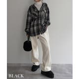 起毛チェックフードビッグシャツRashik シャツ 大人カジュアル | BUYSENSE | 詳細画像8