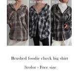 起毛チェックフードビッグシャツRashik シャツ 大人カジュアル | BUYSENSE | 詳細画像2