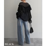 ラッフルフリルシアーブラウスRashik シャツ 大人カジュアル | BUYSENSE | 詳細画像8 