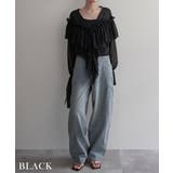 ラッフルフリルシアーブラウスRashik シャツ 大人カジュアル | BUYSENSE | 詳細画像11 