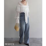 ラッフルフリルシアーブラウスRashik シャツ 大人カジュアル | BUYSENSE | 詳細画像5 
