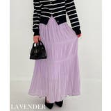 ラベンダー | シフォンプリーツスカート Rashik スカート | BUYSENSE