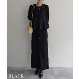 ブラック | コーデュロイIラインスカートRashik スカート 大人カジュアル | BUYSENSE