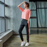 オレンジ×ブラック | ヨガウェア スポーツウェア マルチセットアップB MILANDA | BUYSENSE