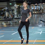 グレー×ブラック | ヨガウェア スポーツウェア マルチセットアップD MILANDA | BUYSENSE